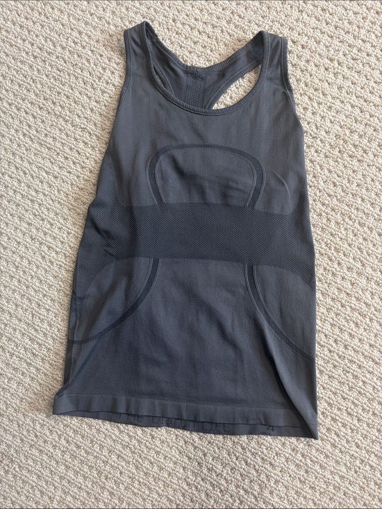 lululemon athletica Tops - lululemon athletica Dark Gray Mesh-Panel Racerback Tank